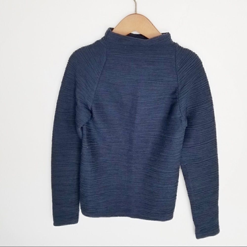 𝅺euc Wolford merino textured long sleeve mock neck